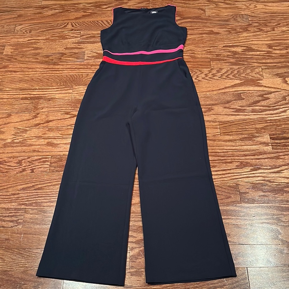 Vince Camuto Wide Leg Color Block Jumpsuit